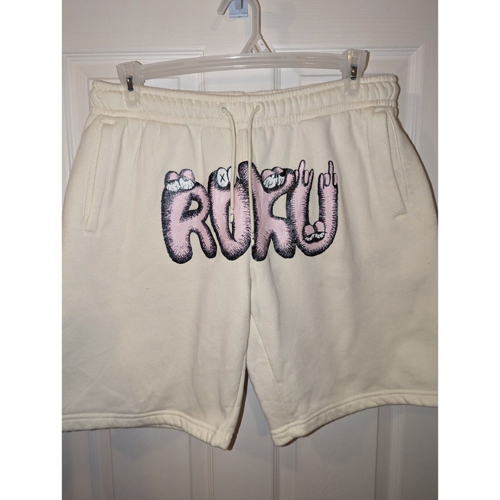 Roku studio mens Shorts Eggshell size XXL 2XL Streetwear Baggy Y2k